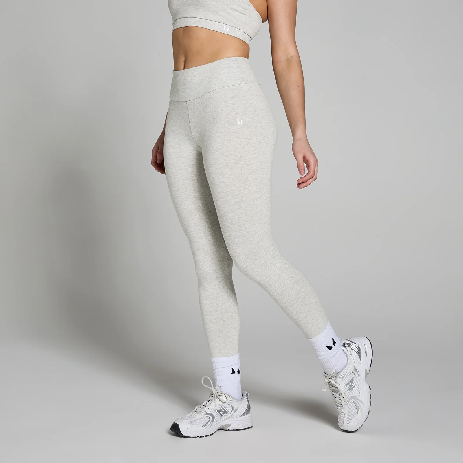 MP Women's Basics Leggings - Light Grey Marl - S Image 1