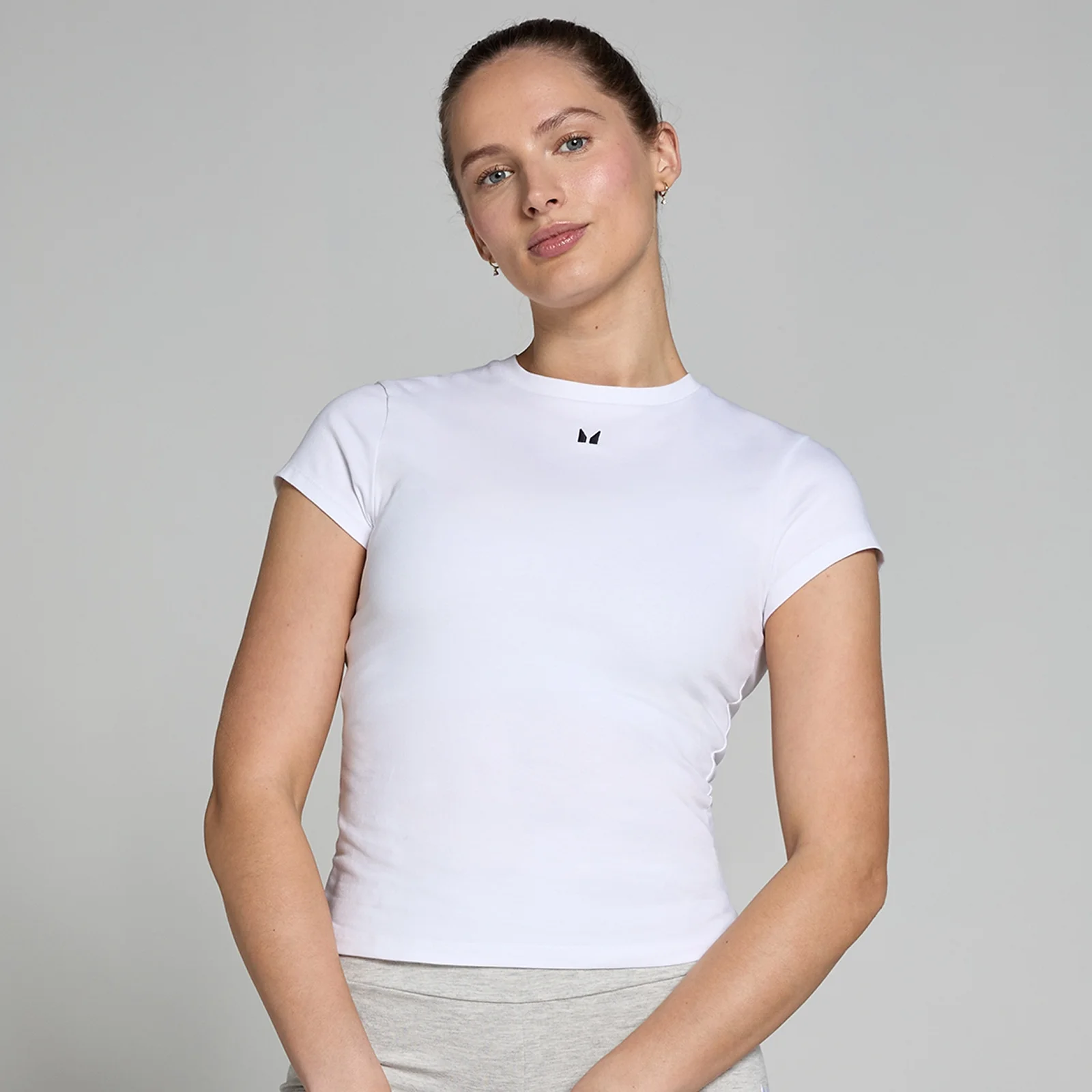 MP Women's Basics Body Fit Short Sleeve T-Shirt - White - S Image 1