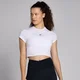 MP Women's Basics Body Fit Short Sleeve Crop T-Shirt - White
