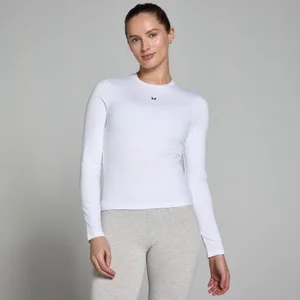 MP Women's Basics Body Fit Long Sleeve T-Shirt - White - Size XXS