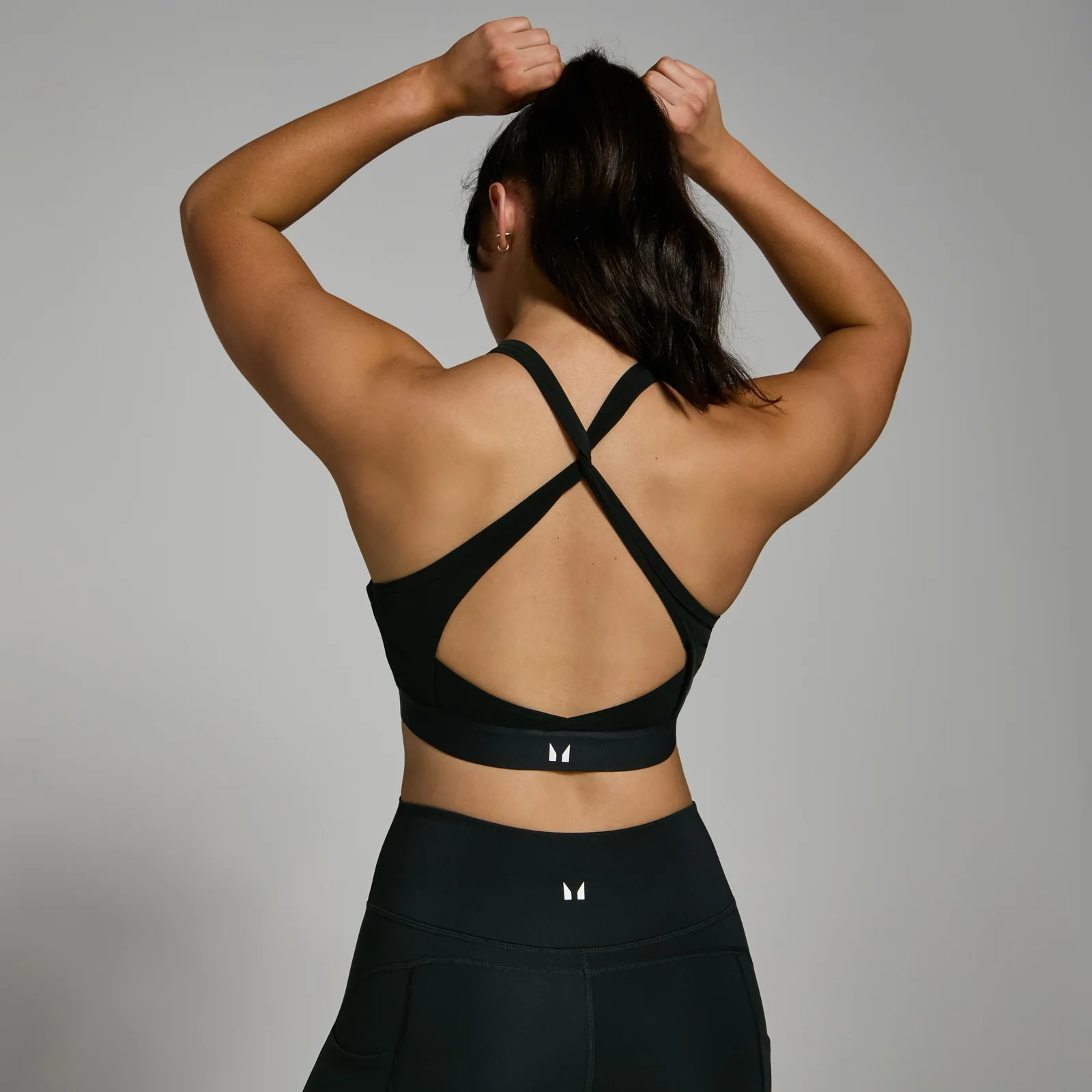 MP Women's Power Cross Back Sports Bra - Black - S Image 1