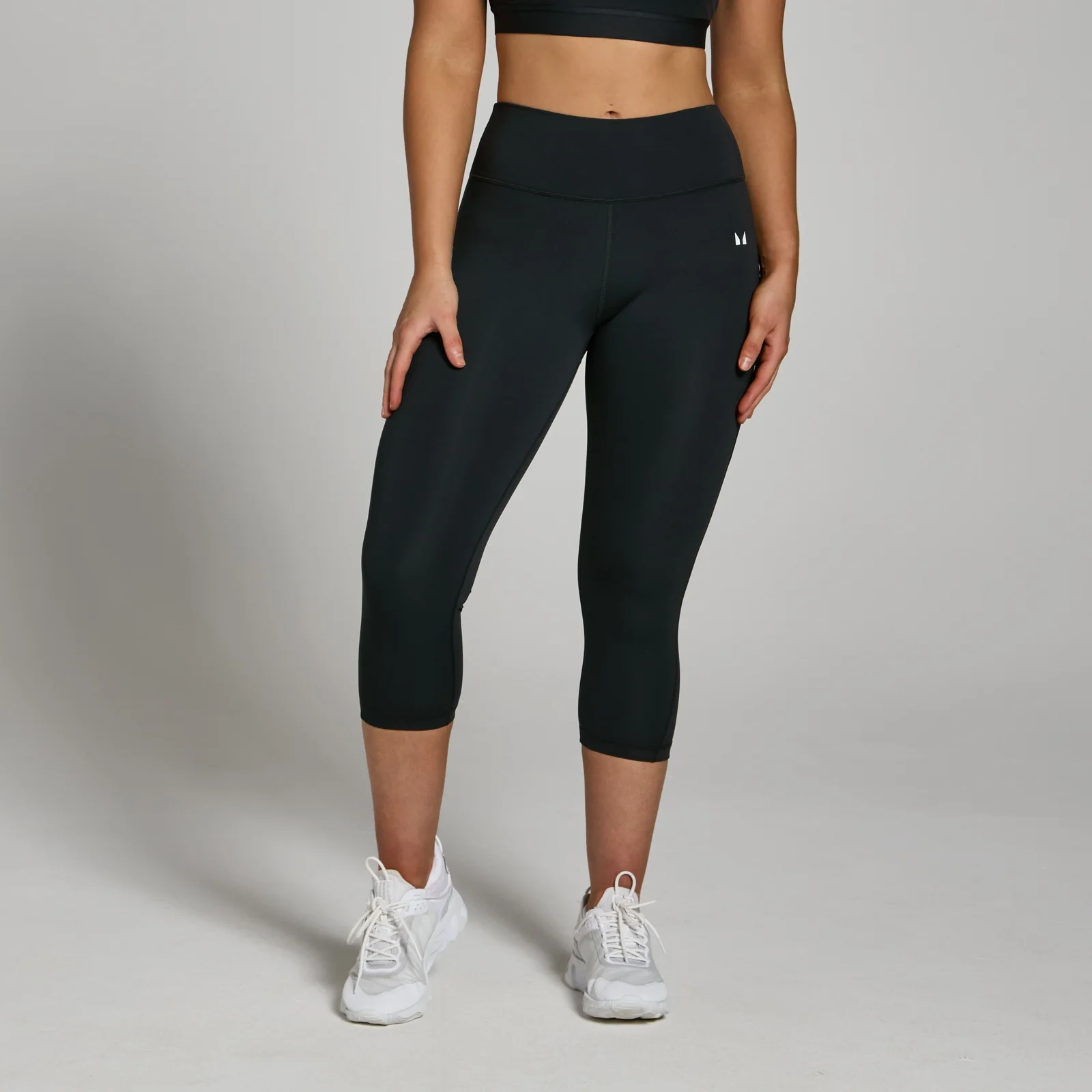 MP Women's Power 3/4 Leggings - Black - L Image 1