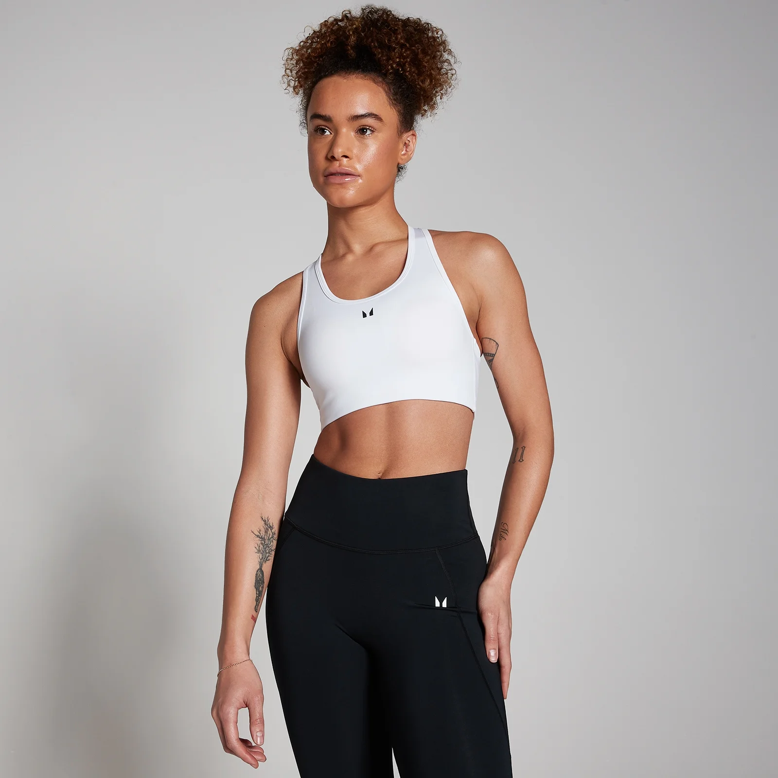 MP Women's Training Racerback Sports Bra - White - M Image 1