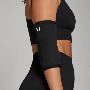 MP Unisex Training Elbow Sleeve Pair - Black - Size M