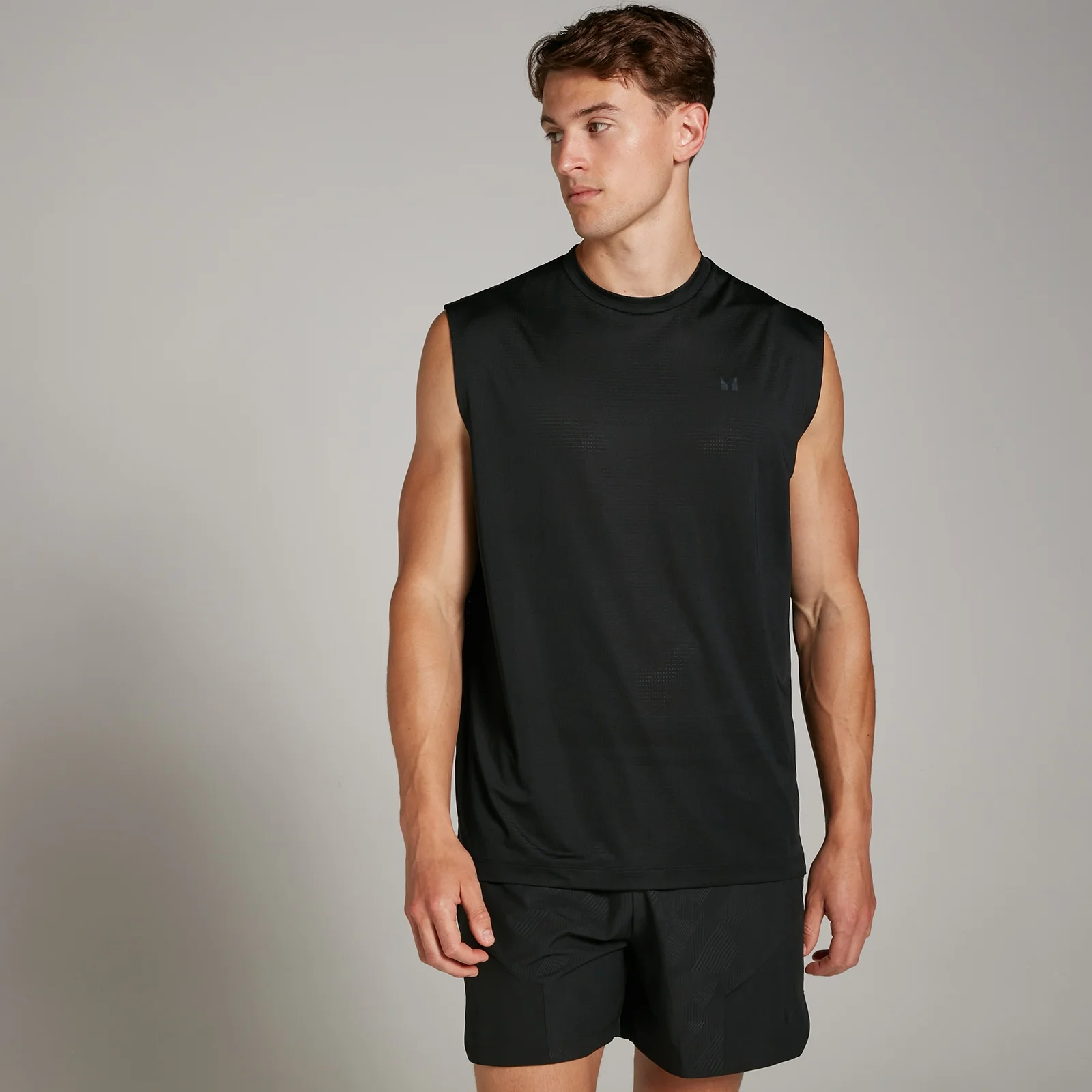 MP Men's Tempo Oversized Mesh Training Tank - Black - XS Image 1