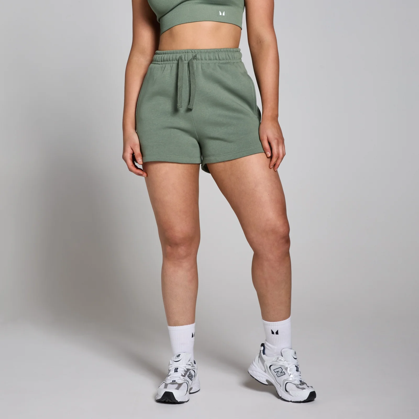 MP Women's Tempo Sweatshorts - Moss Green - XS Image 1