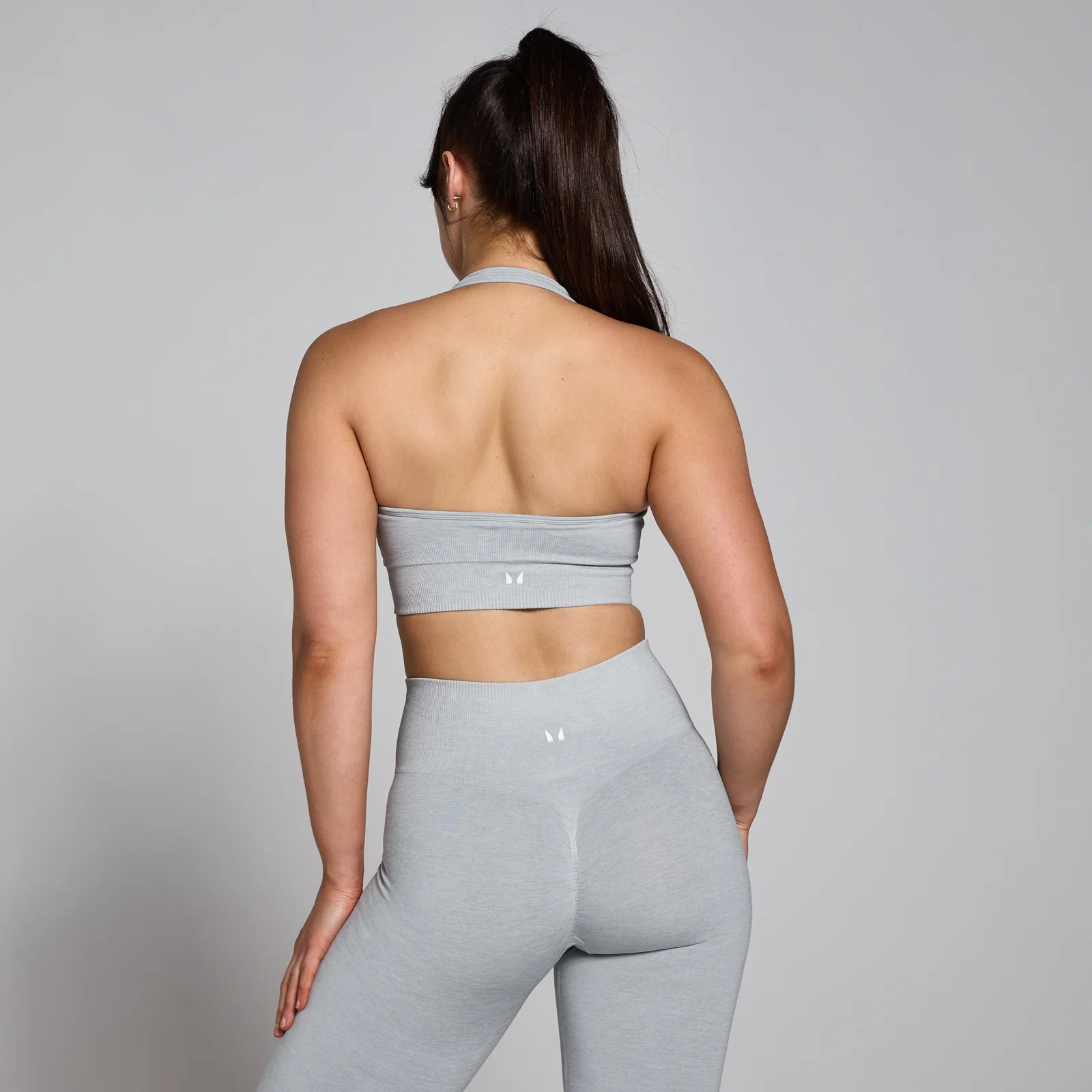 MP Women's Tempo Seamless Halter Neck Bra - Grey Marl - XS Image 2