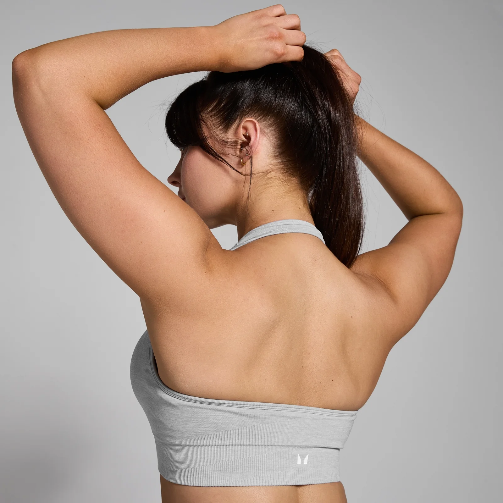 MP Women's Tempo Seamless Halter Neck Bra - Grey Marl - XS Image 5