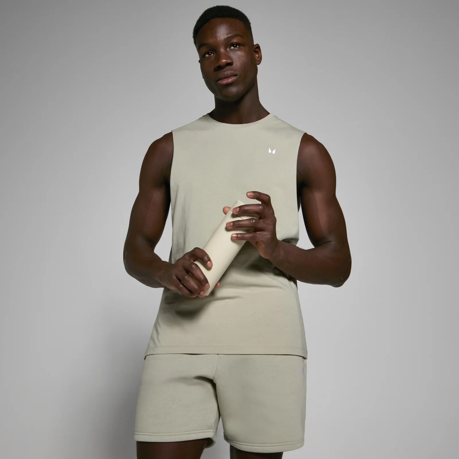 MP Men's Rest Day Drop Armhole Tank - Stone - S Image 4