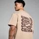 MP Tempo Oversized Chill Out Graphic T-Shirt - Cream