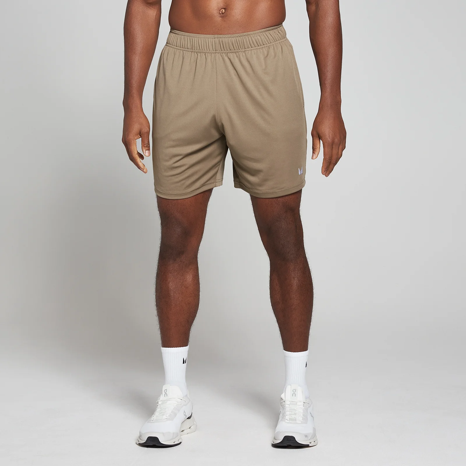 MP Men's Lightweight 7 Inch Training Shorts - Soft Brown - XS Image 1