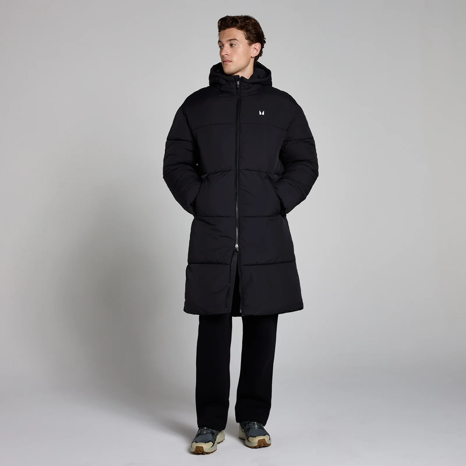MP Men's Long Puffer Jacket - Black - M Image 1