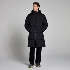 MP Men's Long Puffer Jacket - Black - Size XS