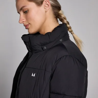 MP Women's Long Padded Puffer Jacket - Black - XL Image 6