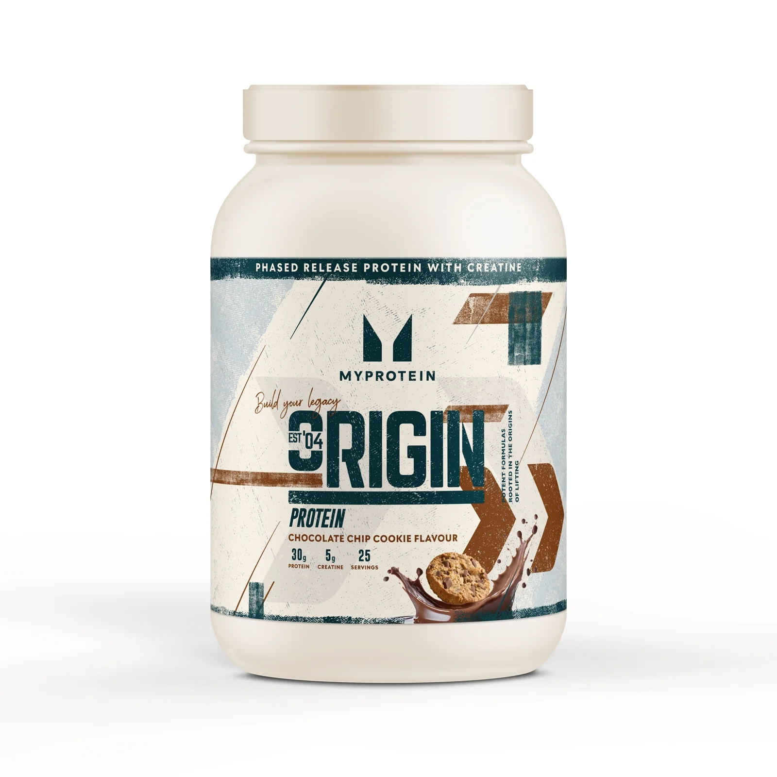 Origin Protein (with Creatine) - 25servings - Chocolate Chip Cookie Image 1