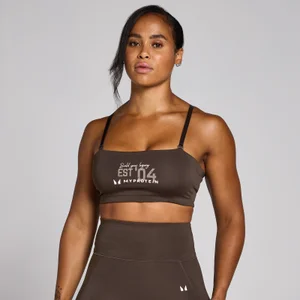 MP Women's Origin Graphic Training Sports Bra - Coffee - Size XS