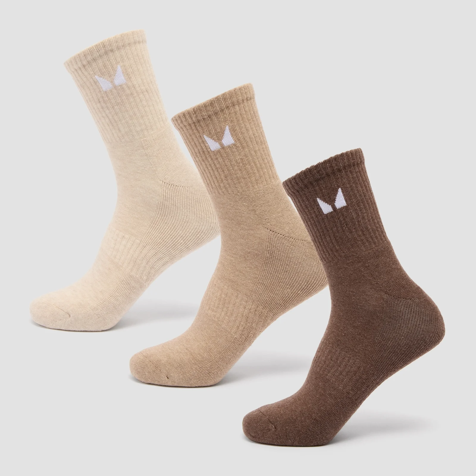 MP Unisex Crew Socks (3 Pack) - Neutral - UK 9-11 Image 1