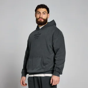 MP Origin Washed Graphic Hoodie - Washed Black - Size XXS-XS