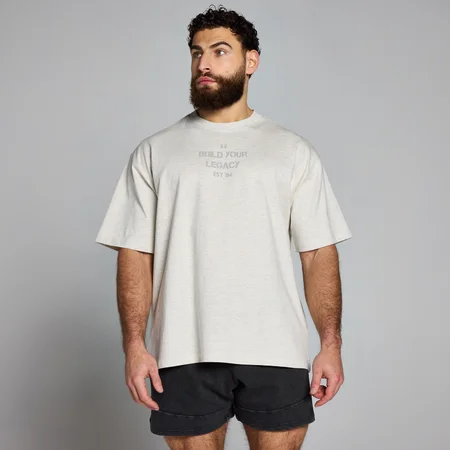 MP Origin Washed Graphic T-Shirt - Grey Marl