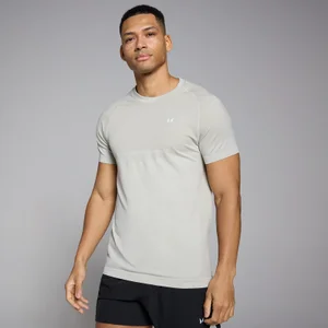 MP Men's Seamless Short Sleeve T-Shirt - Sky Grey Marl - Size XL