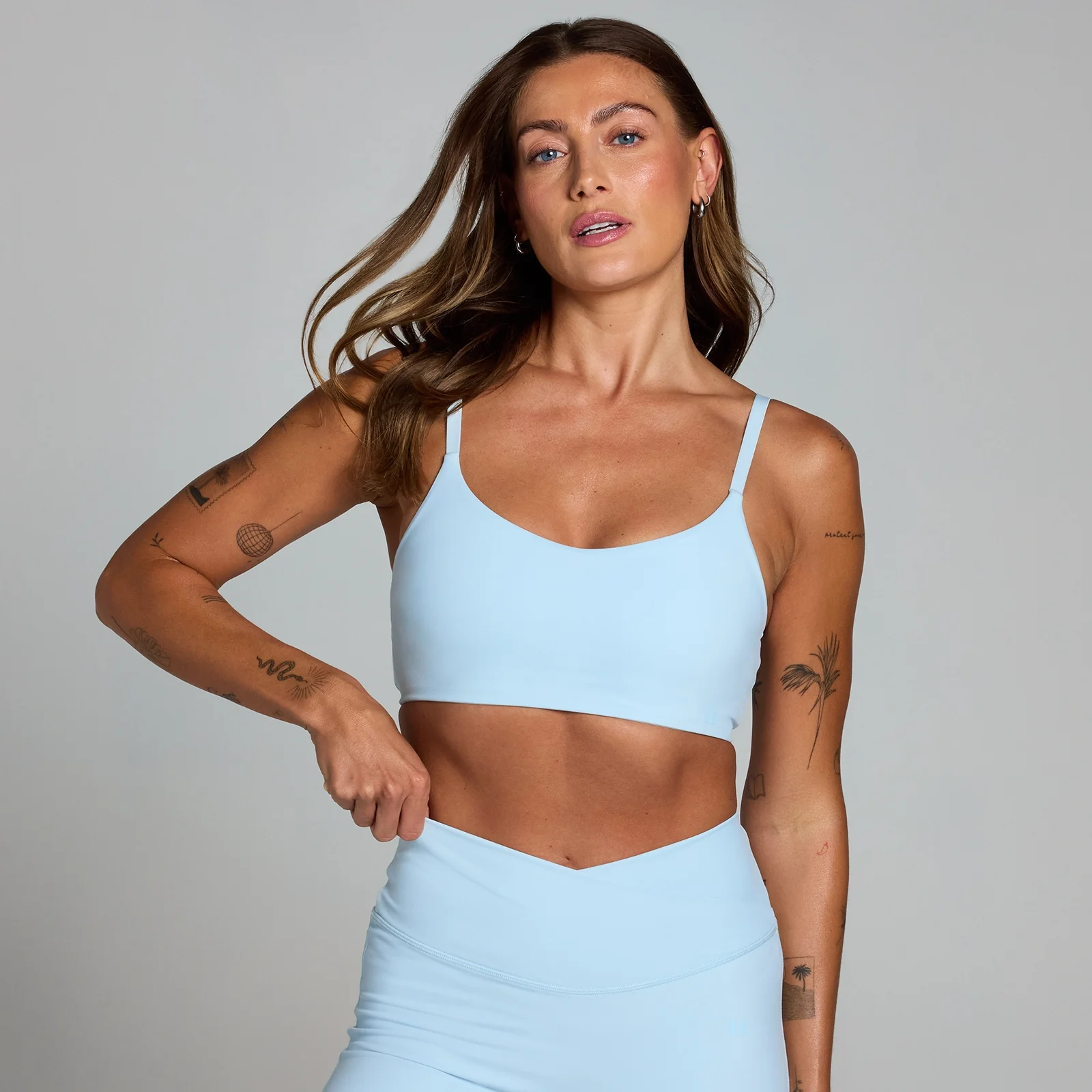 MP Women's Tempo Sports Bra - Baby Blue - XL Image 1