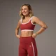 MP X Tatiana Contrast Square Neck Sports Bra - Washed Rust