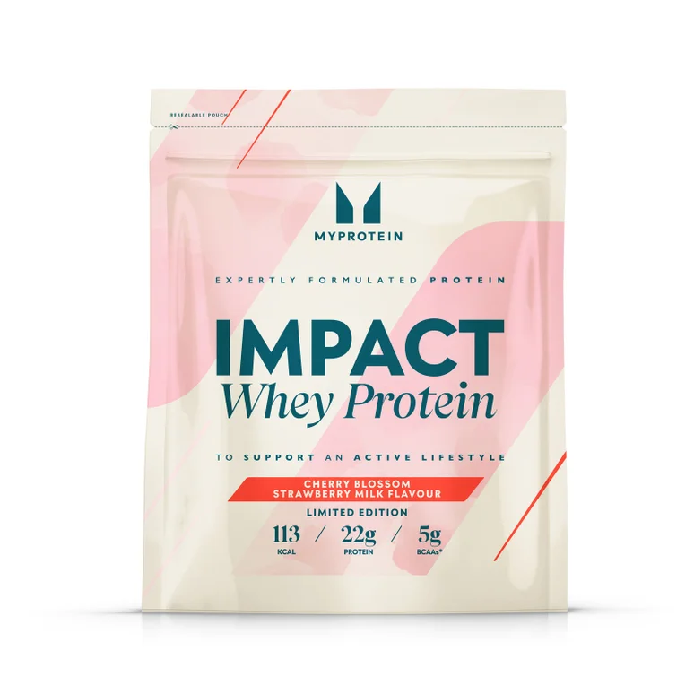 Impact Whey Protein - Cherry Blossom Strawberry Milk - 1kg - Cherry Blossom Strawberry Milk