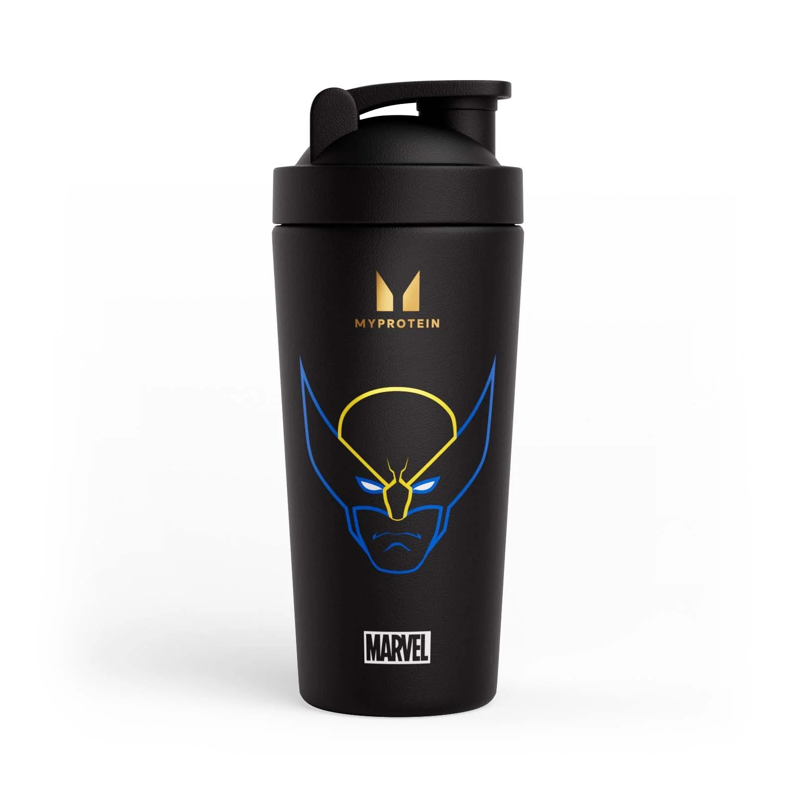 Myprotein Wolverine Recycled Metal shaker - Black Image 1