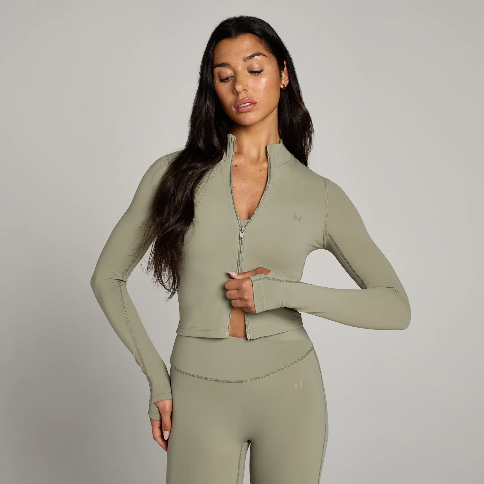 MP Women's Tempo Cropped Jacket - Brindle - XS Image 1