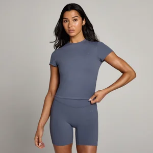 MP Women's Tempo Body Fit Short Sleeve T-Shirt - Charcoal Blue - Size XS
