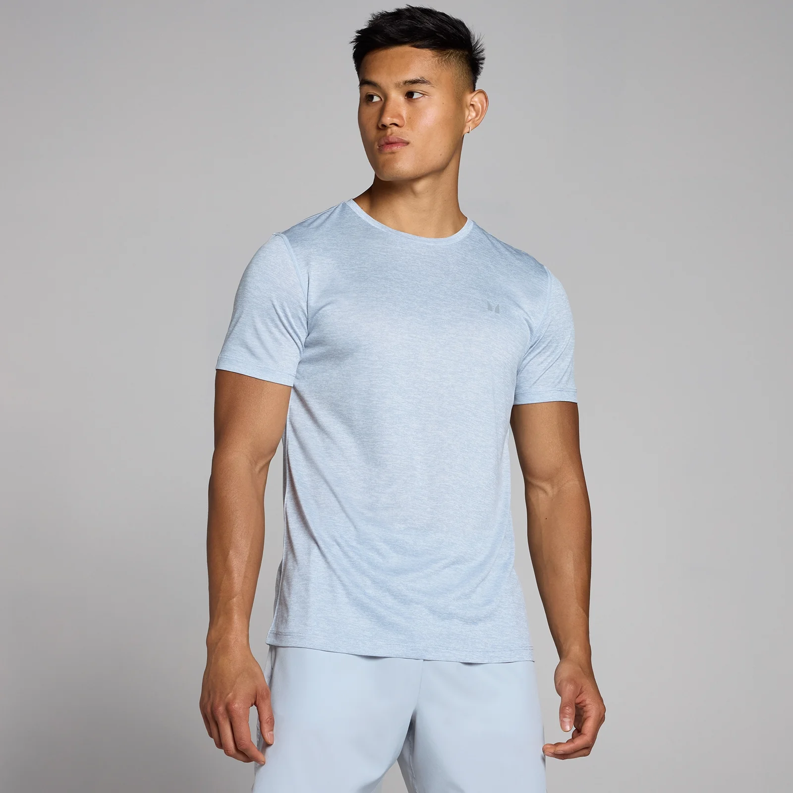 MP Men's Tempo Marl T-Shirt - Ice Grey - M Image 1