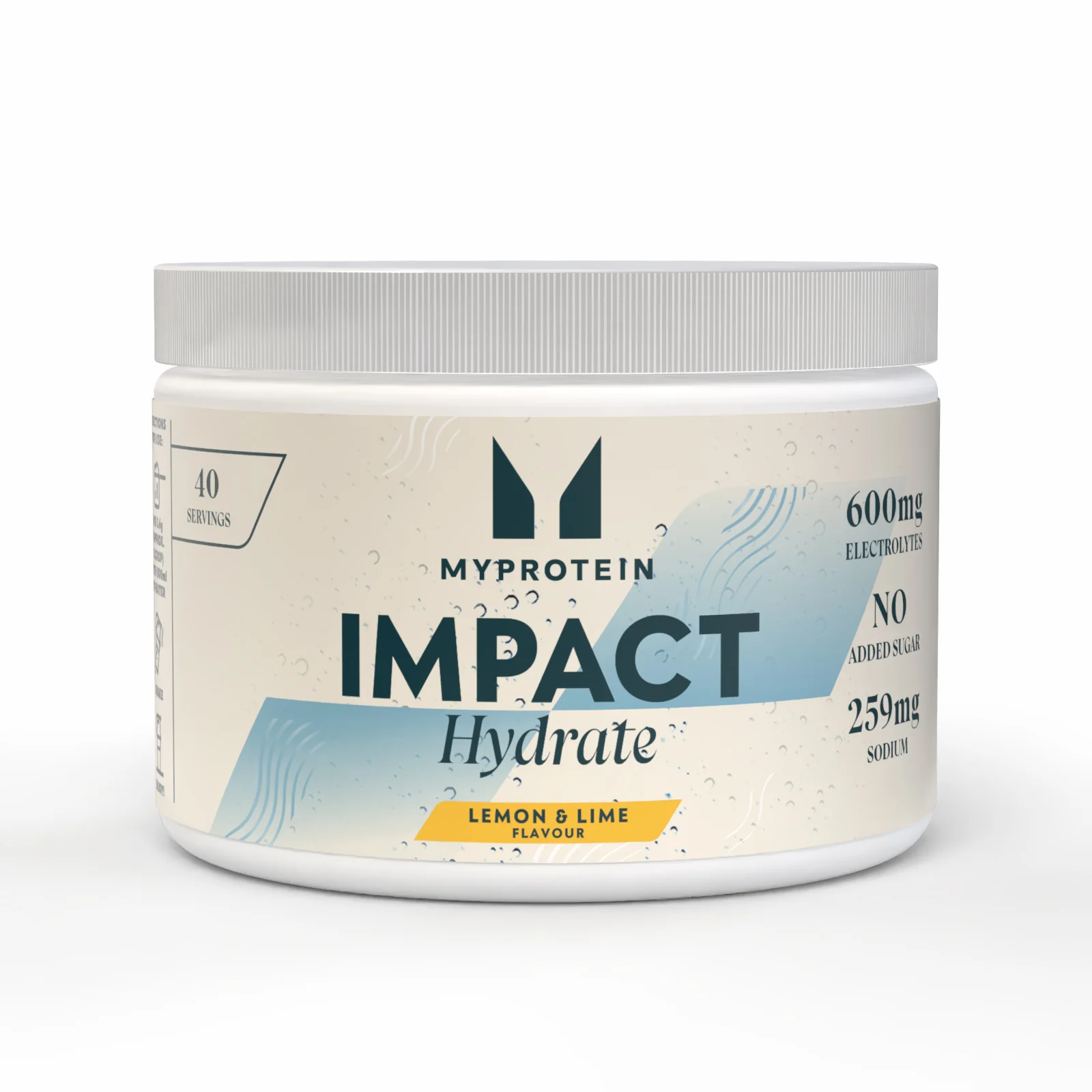 Impact Hydrate | Electrolyte Powder - 40servings - Lemon and Lime Image 1