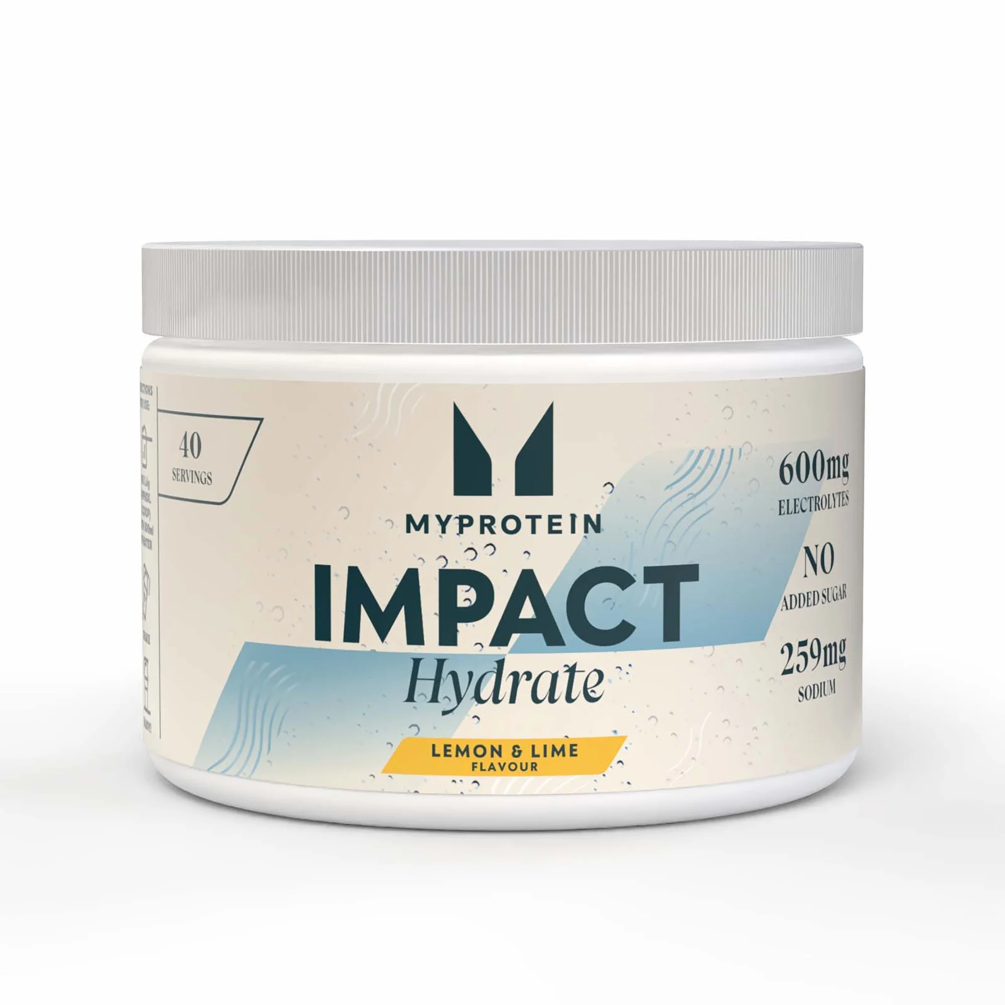 Impact Hydrate | Electrolyte Powder - 40servings - Lemon and Lime Image 1