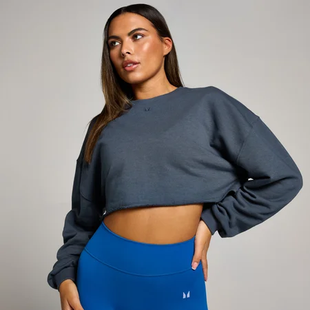 MP Women's Tempo Slouchy Cropped Long Sleeve Top - Midnight