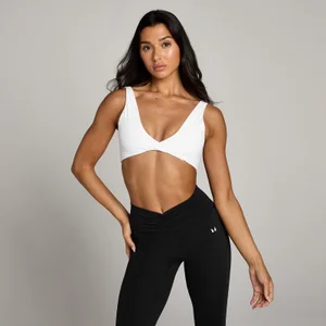 MP Women's Tempo Twist Front Sports Bra - White - Size M