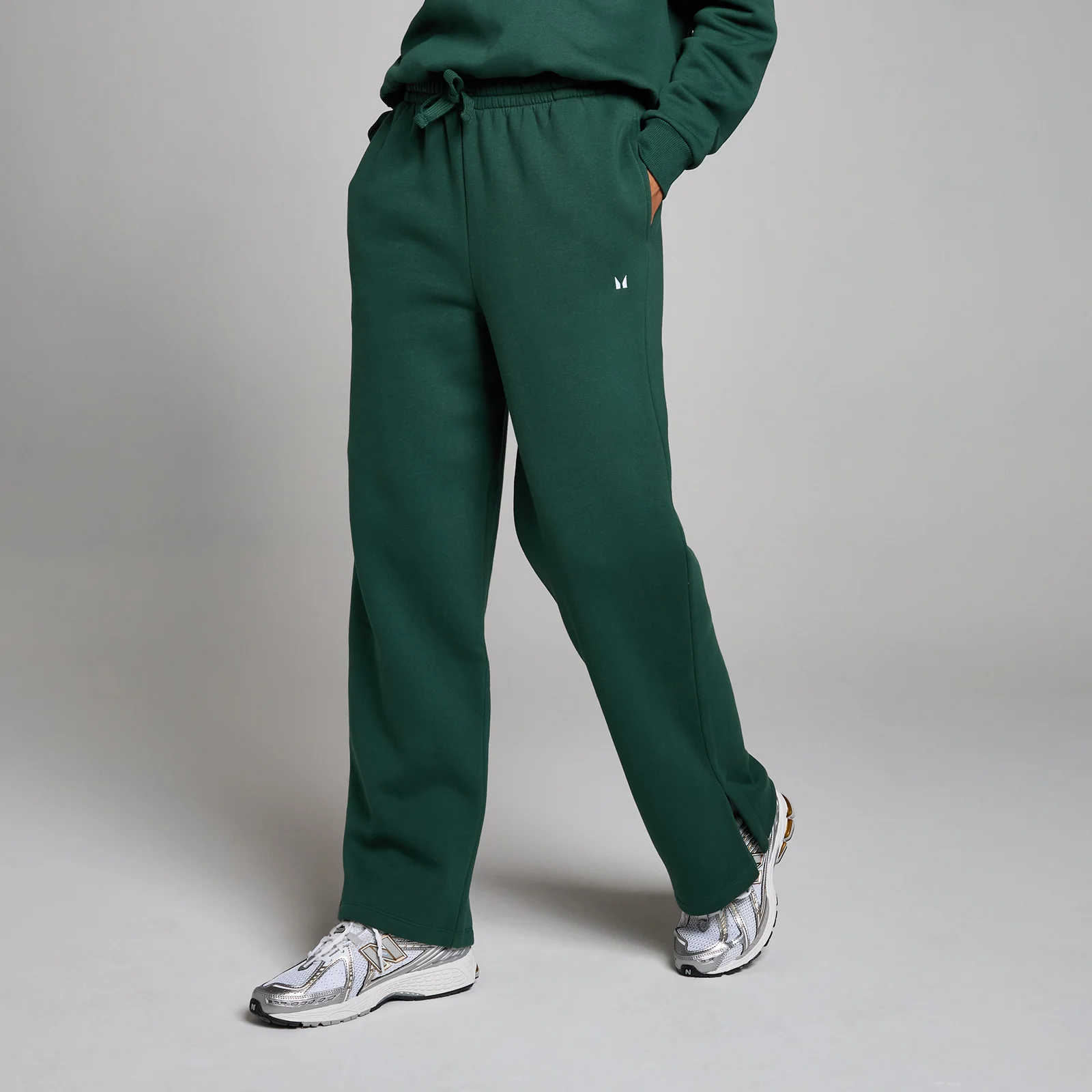 MP Women's Basics Straight Leg Joggers - Racing Green - S Image 1