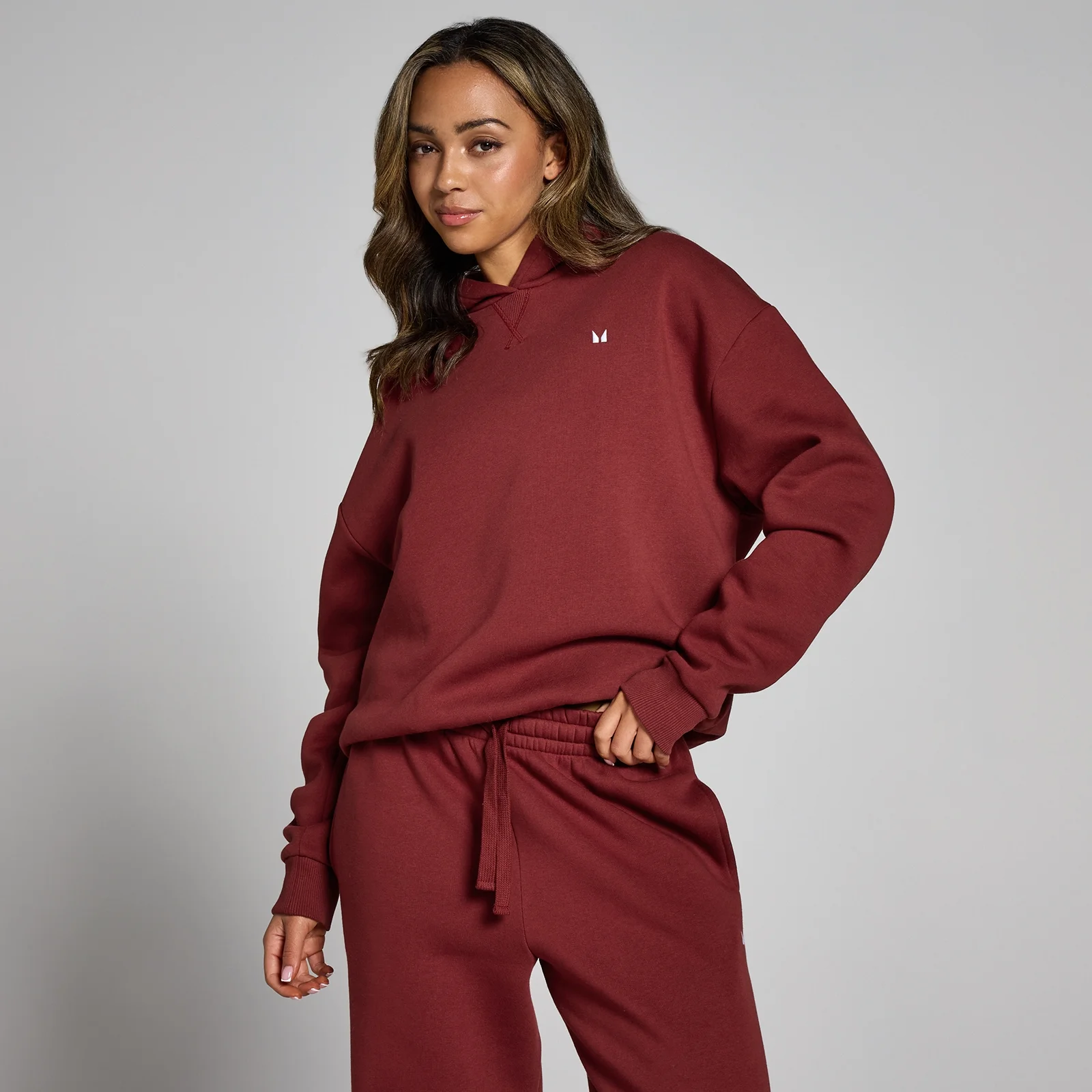 MP Women's Basics Oversized Hoodie - Cherry - M Image 1
