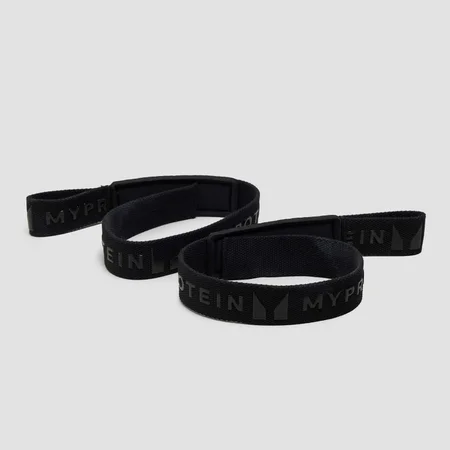 Myprotein Silicone Gripped Lifting Straps - Black