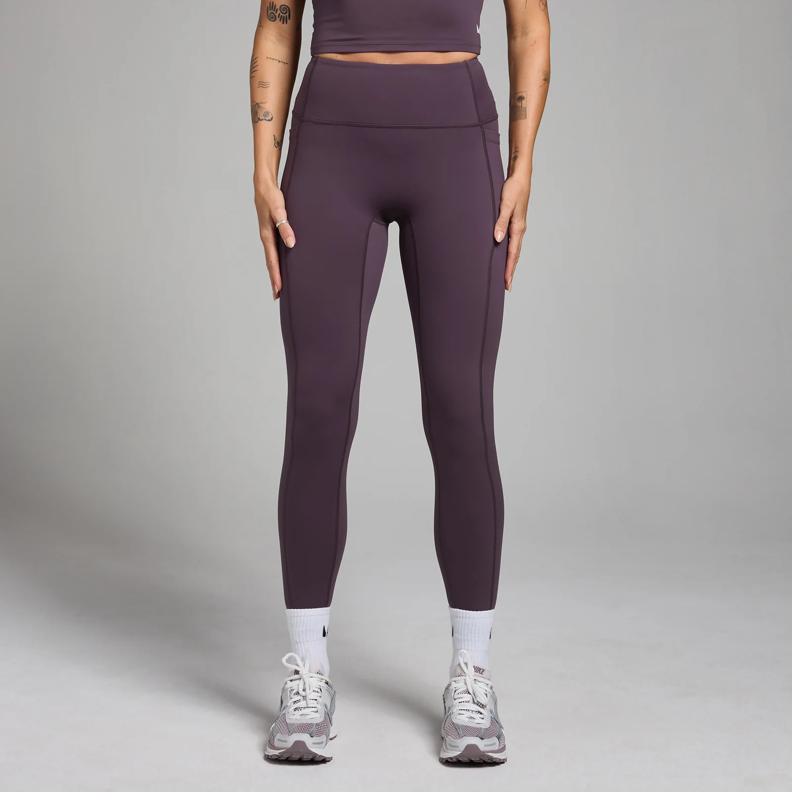 MP Women's Active Pocket Leggings - Deep Purple - L Image 1