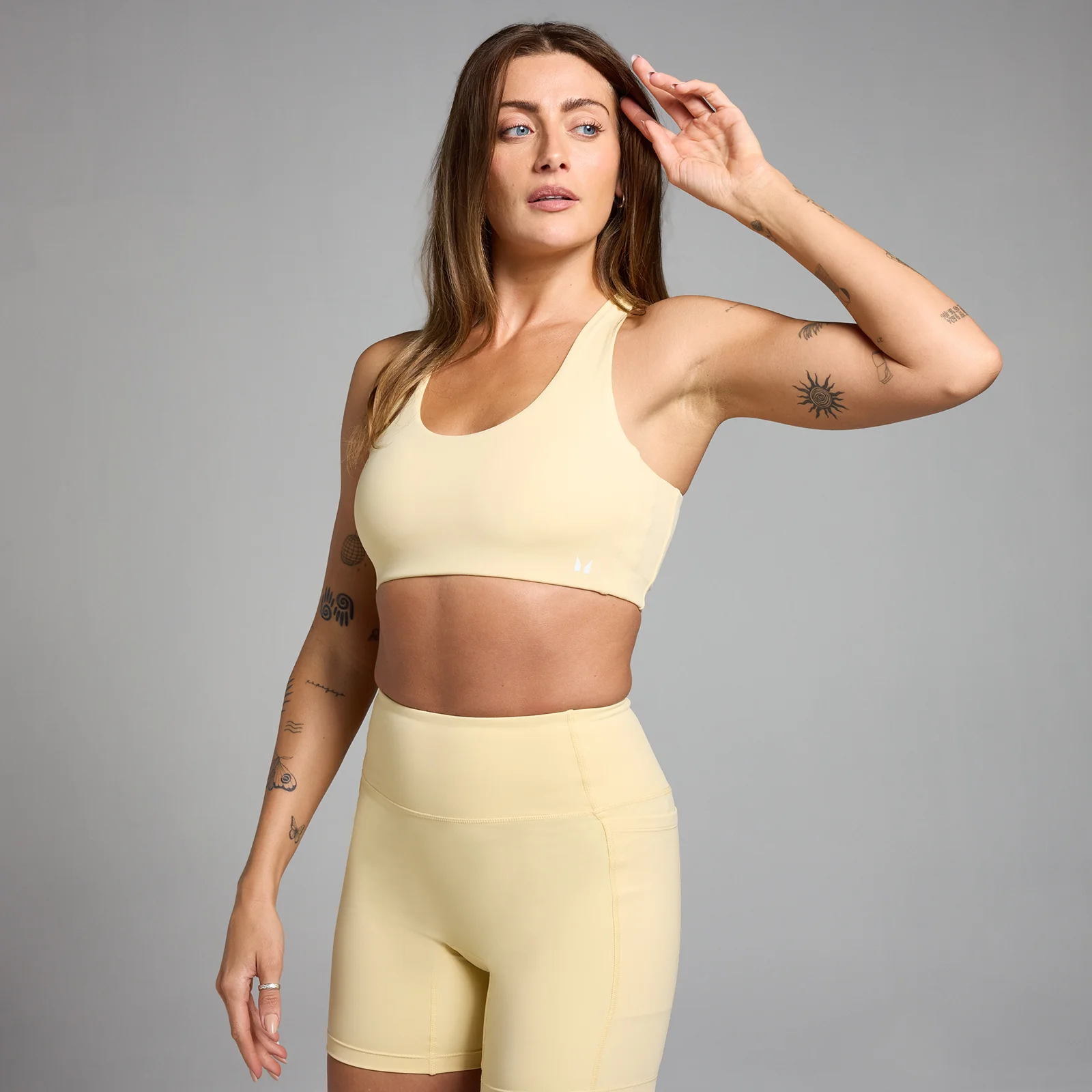 MP Women's Active Cross Back Adjustable Bra - Buttermilk - XXL Image 1