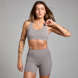 MP Women's Active Cross Back Adjustable Bra - Cool Grey - Size XS