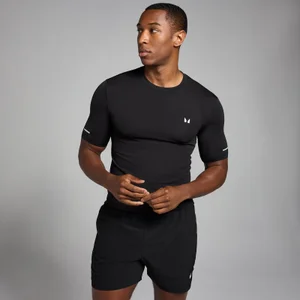 MP Men's Active Seamless Printed T-Shirt - Black - Size L