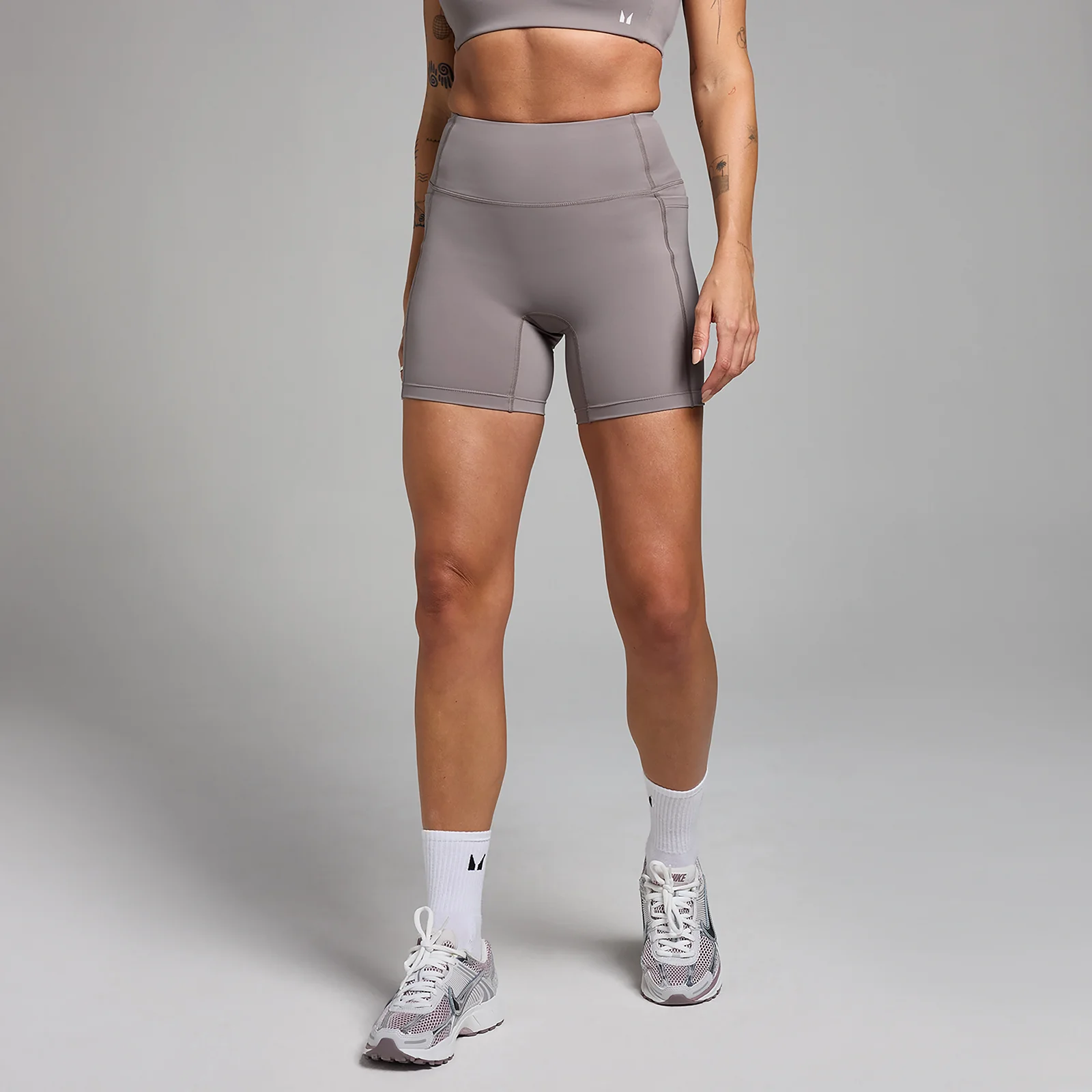 MP Women's Active Pocket Cycling Shorts - Cool Grey - XXL Image 1