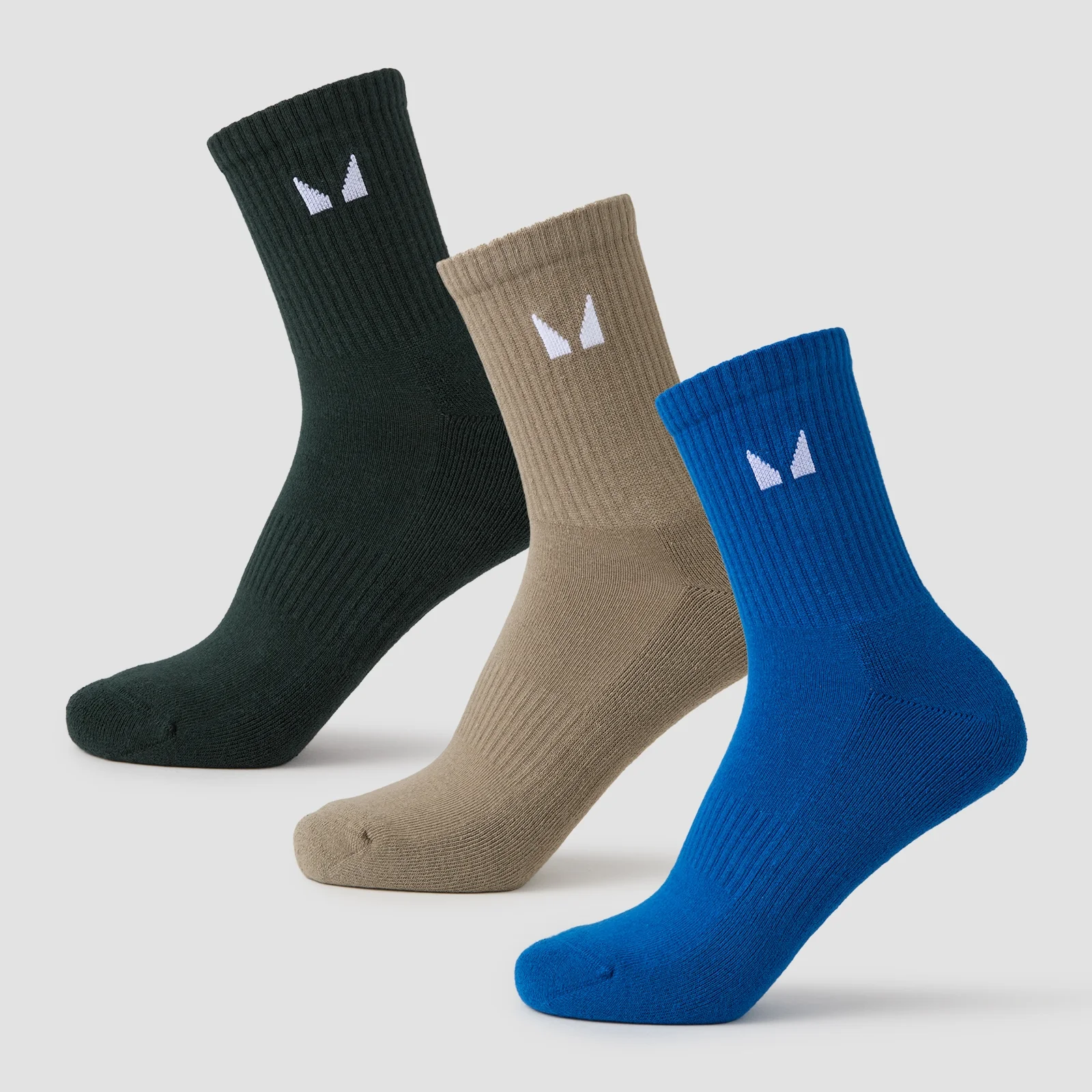MP Unisex Crew Socks (3 Pack) - Earth Multipack - UK 12-14 Image 1