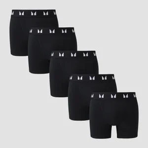MP Men's Boxers (5 Pack) - Black - Size XXS