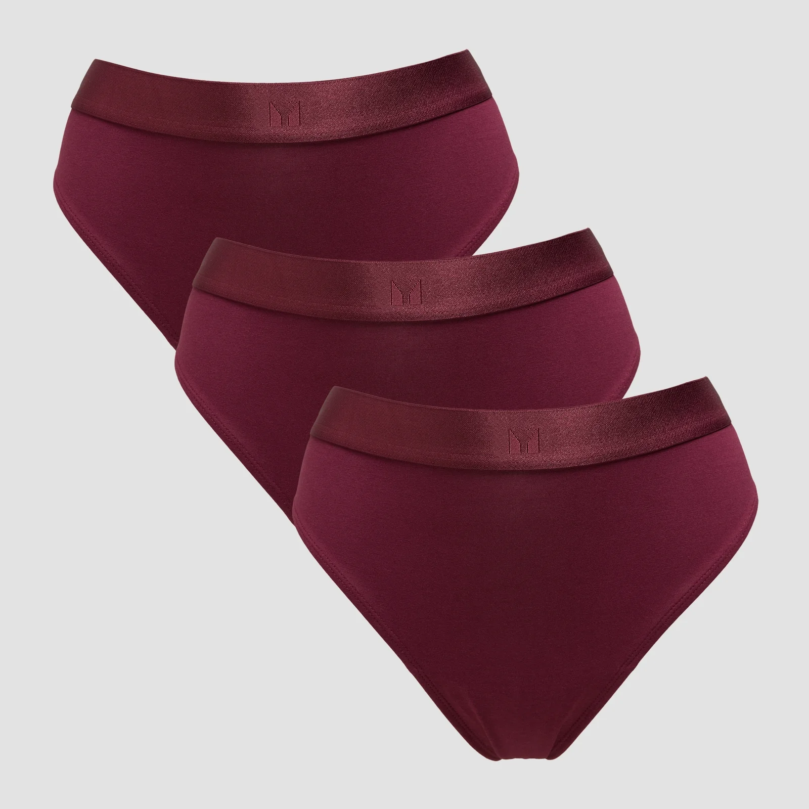 MP Women's Mid Rise Bikini Brief (3 Pack) - Deep Berry - L Image 1