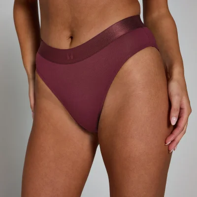 MP Women's Mid Rise Bikini Brief (3 Pack) - Deep Berry - L Image 6