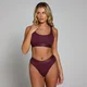 MP Women's Scooped Neck Bralette - Deep Berry