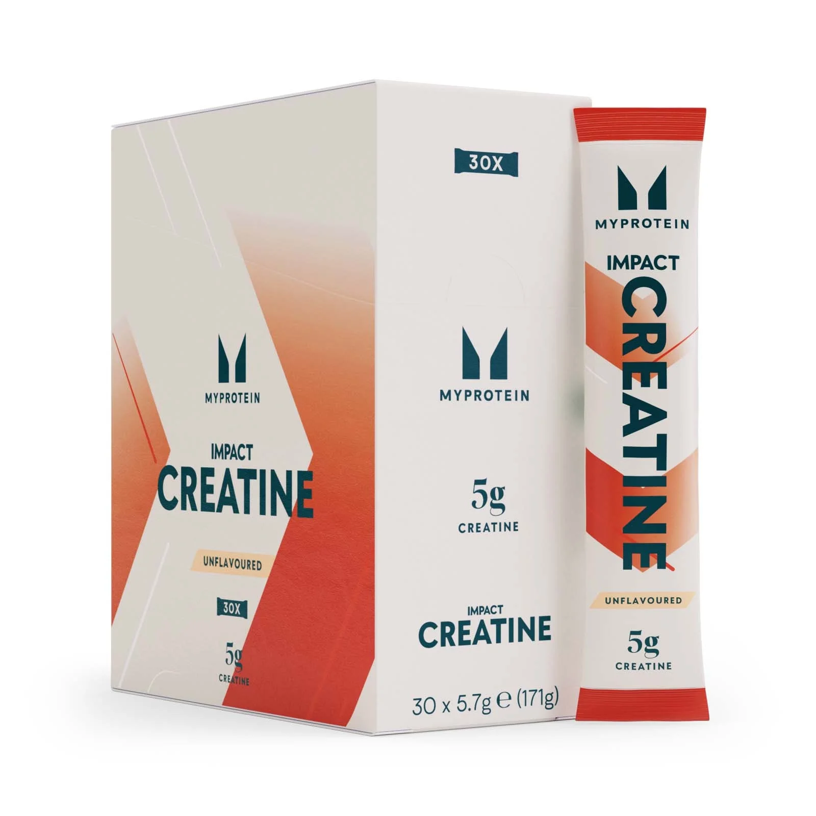 Impact Creatine Sachets - 30 x 5.7g - Unflavoured Image 1