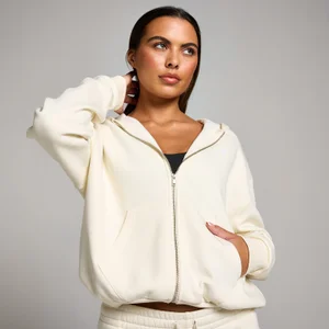 MP Women's Basics Zip Through Hoodie - Soft Cream - Size XXL